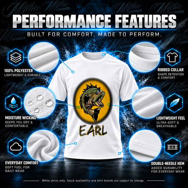 Personalized Bass Fishing T-Shirt by Mythic Airbrush, additional product image 3