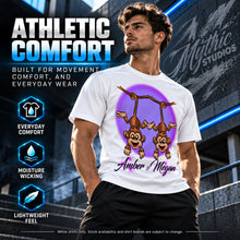 Personalized Best Friend Monkeys T-Shirt by Mythic Airbrush, additional product image 4