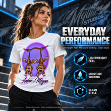 Personalized Best Friend Monkeys T-Shirt by Mythic Airbrush, additional product image 5