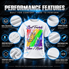 Personalized Best Friend Butterflies T-Shirt by Mythic Airbrush, additional product image 3