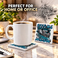 I030 Catfish ceramic coaster by Mythic Airbrush, original Air-Volution design — product image 4