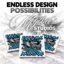 I030 Catfish ceramic coaster by Mythic Airbrush, original Air-Volution design — product image 6