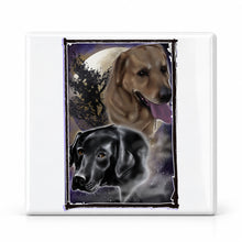 I034 Labrador Dogs ceramic coaster — MAIN photo