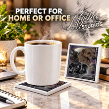 I034 Labrador Dogs ceramic coaster — PT03 photo