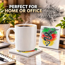 I035 Chinese Dragon ceramic coaster — PT03 photo