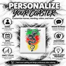 I035 Chinese Dragon ceramic coaster — PT04 photo