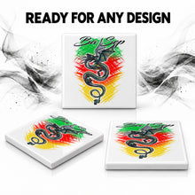 I035 Chinese Dragon ceramic coaster — PT06 photo