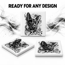 I036 German Shepherd ceramic coaster — PT06 photo