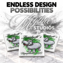 I037 Cartoon Hippo ceramic coaster — PT05 photo