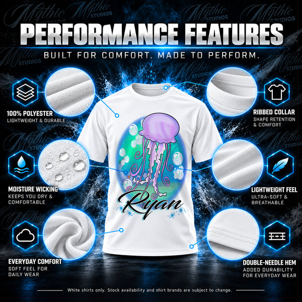 Personalized Jellyfish T-Shirt by Mythic Airbrush, additional product image 3