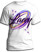 A008 Personalized Custom Airbrushed Name Writing Color Party Design Gift Shirt