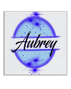 A017 Personalized Airbrush Name Design Ceramic Coaster