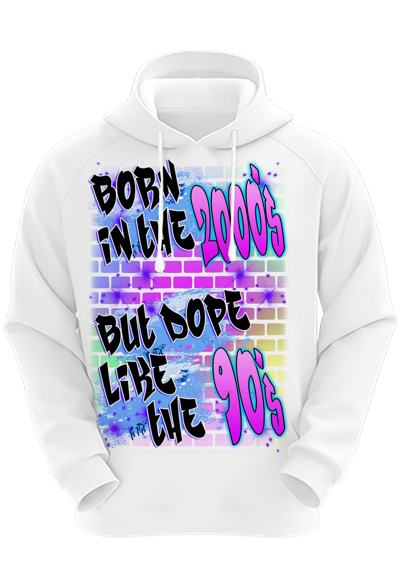 A023 Digitally Airbrush Painted Personalized Custom Graffiti Name  Design  Adult and Kids Hoodie Sweatshirt