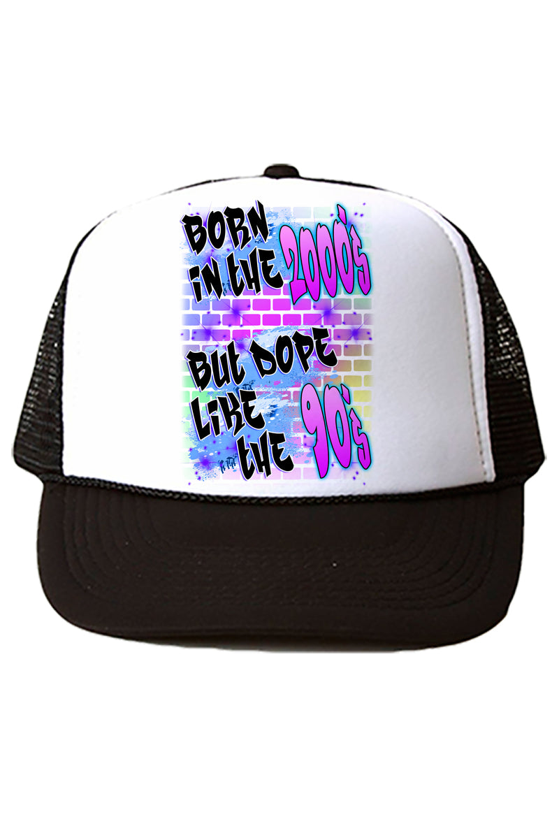 A023 Digitally Airbrush Painted Personalized Custom Graffiti Name  Design    Snapback Trucker Hats