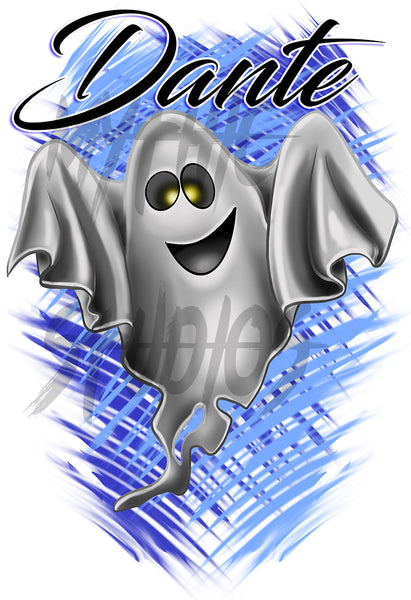 B199 Digitally Airbrush Painted Personalized Custom Ghost Adult and Kids Hoodie Sweatshirt