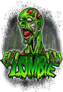 C137 Digitally Airbrush Painted Personalized Custom Zombie Battle Royale  Adult and Kids T-Shirt