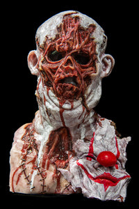Tickles The Clown With Tear Away Face Silicone Mask "Flesh Skin"