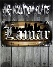 E021 Personalized Airbrush Urban city Graffiti Landscape License Plate Tag