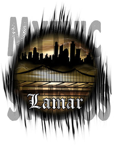E021 Personalized Airbrush Urban city Graffiti Landscape Ceramic Coffee Mug