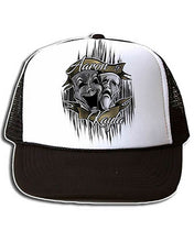 F005 Personalized Airbrushed Drama Faces Snapback Trucker Hat