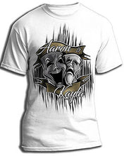 F005 Personalized Airbrushed Drama Faces Tee Shirt