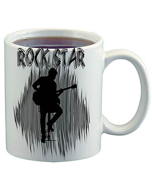 F016 Personalized Airbrushed Guitar Music Ceramic Coffee Mug