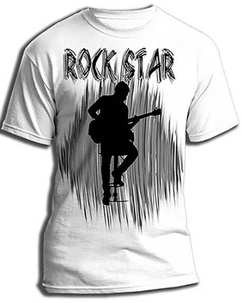 F016 Personalized Airbrushed Guitar Music Tee Shirt