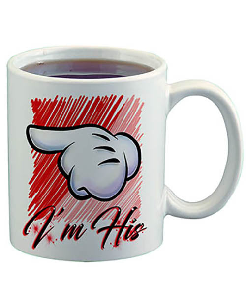 F035 Personalized Airbrushed Hand Ceramic Coffee Mug