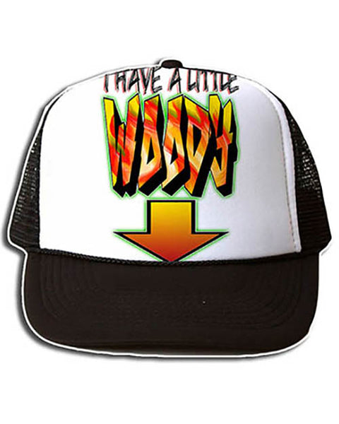 F036 Personalized Airbrushed Arrow Snapback Trucker Hat