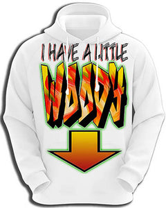 F036 Personalized Airbrushed Arrow Hoodie Sweatshirt