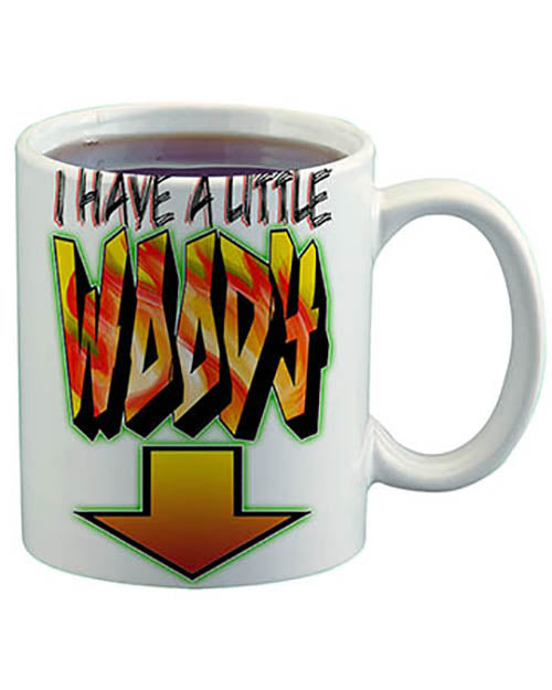 F036 Personalized Airbrushed Arrow Ceramic Coffee Mug