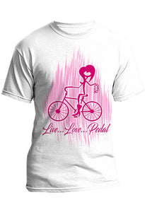 F049 Digitally Airbrush Painted Personalized Custom Bicycle  Adult and Kids T-Shirt