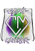 F051 Digitally Airbrush Painted Personalized Custom CM Logo  discount  Drawstring Backpack