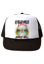 F052 Digitally Airbrush Painted Personalized Custom CD DJ    Snapback Trucker Hats