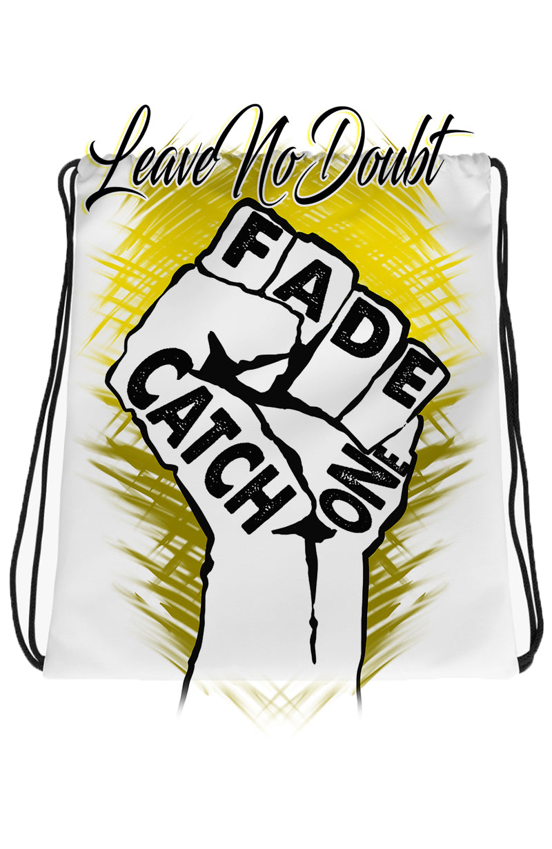 F053 Digitally Airbrush Painted Personalized Custom BLM Sign  discount  Drawstring Backpack.