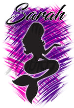F061 Digitally Airbrush Painted Personalized Custom Mermaid silhouette    Ceramic Coffee Mug