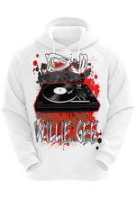 F069 Digitally Airbrush Painted Personalized Custom DJ Record Mixer  Adult and Kids Hoodie Sweatshirt