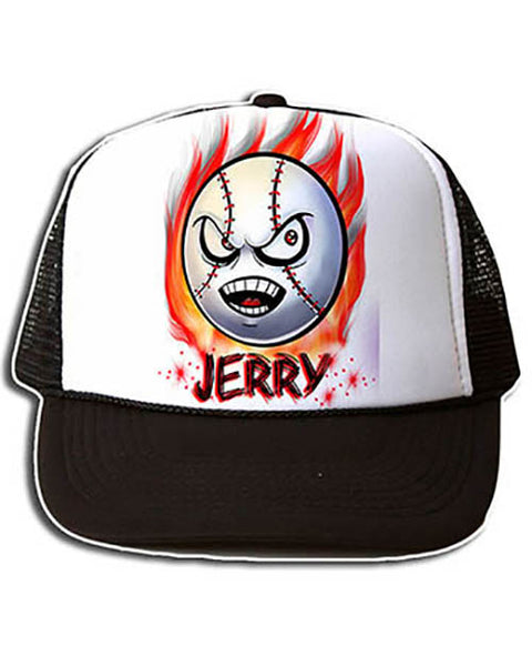 G001 Personalized Airbrush Baseball Snapback Trucker Hat
