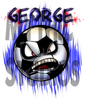 G002 Personalized Airbrush Soccer Ball License Plate Tag