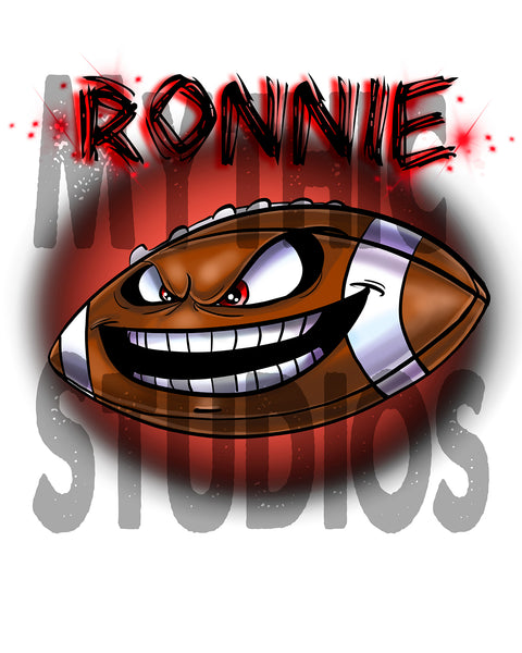 G003 Personalized Airbrush Football Ceramic Coffee Mug