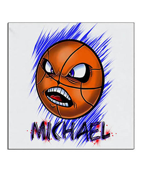 G004 Personalized Airbrush Basketball Ceramic Coaster
