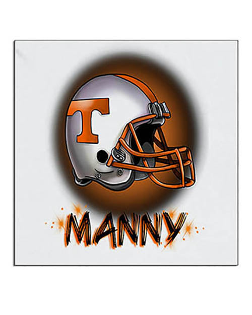 G006 Personalized Airbrush Football Helmet Ceramic Coaster