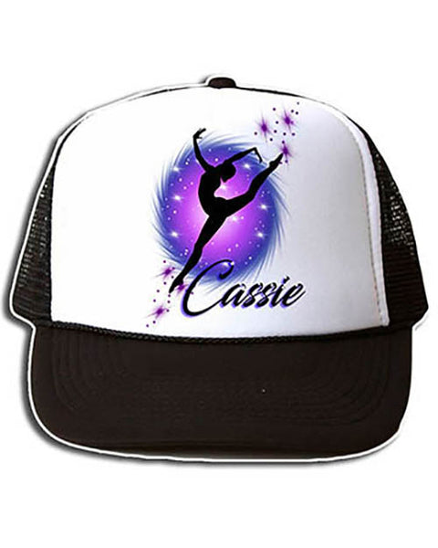G007 Personalized Airbrush Dancer Snapback Trucker Hat