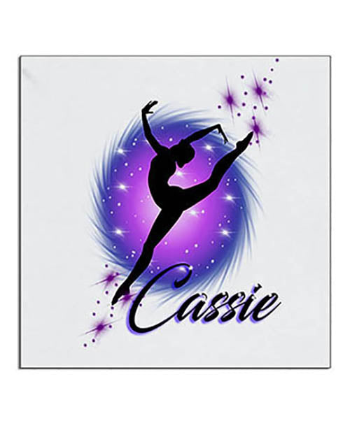 G007 Personalized Airbrush Dancer Ceramic Coaster