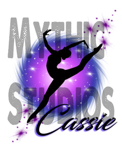 G007 Personalized Airbrush Dancer Ceramic Coffee Mug