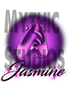 G008 Personalized Airbrush Ballet Shoes Snapback Trucker Hat