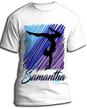 G012 Personalized Airbrush Gymnastics Tee Shirt