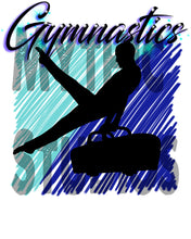 G013 Personalized Airbrush Gymnastics License Plate Tag