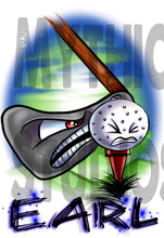 G016 Personalized Airbrush Golfing Hoodie Sweatshirt
