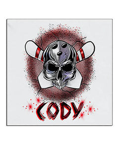 G017 Personalized Airbrush Bowling Ceramic Coaster